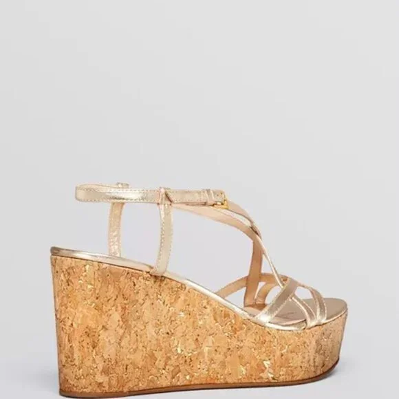 kate Spade Cork Wedges !!! Size 8.5 - Picture 3 of 3